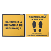 Sinal chão ag.vez+ mant.dis. 200x200 PECOL (3+2 unid.)