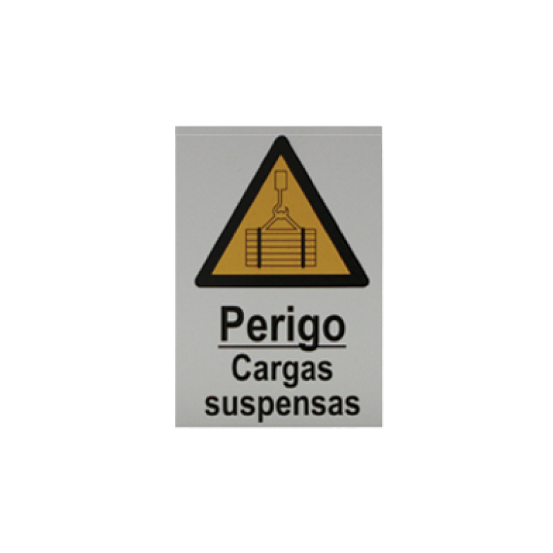 Sinal de Perigo de cargas Suspensas 200x300 PECOL Sinal de Perigo de cargas Suspensas 200x300 PECOL