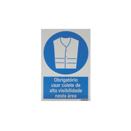 Sinal Obrigatório colete reflector 200x300 PECOL Sinal Obrigatório colete reflector 200x300 PECOL