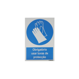 Sinal Obrigatório luvas segurança 200x300 PECOL Sinal Obrigatório luvas segurança 200x300 PECOL