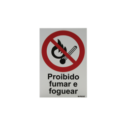 Sinal proibido fumar e foguear 200x300 PECOL Sinal proibido fumar e foguear 200x300 PECOL