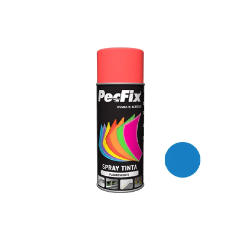 Spray Tinta Fluorescente Azul PECFIX Spray Tinta Fluorescente Azul PECFIX