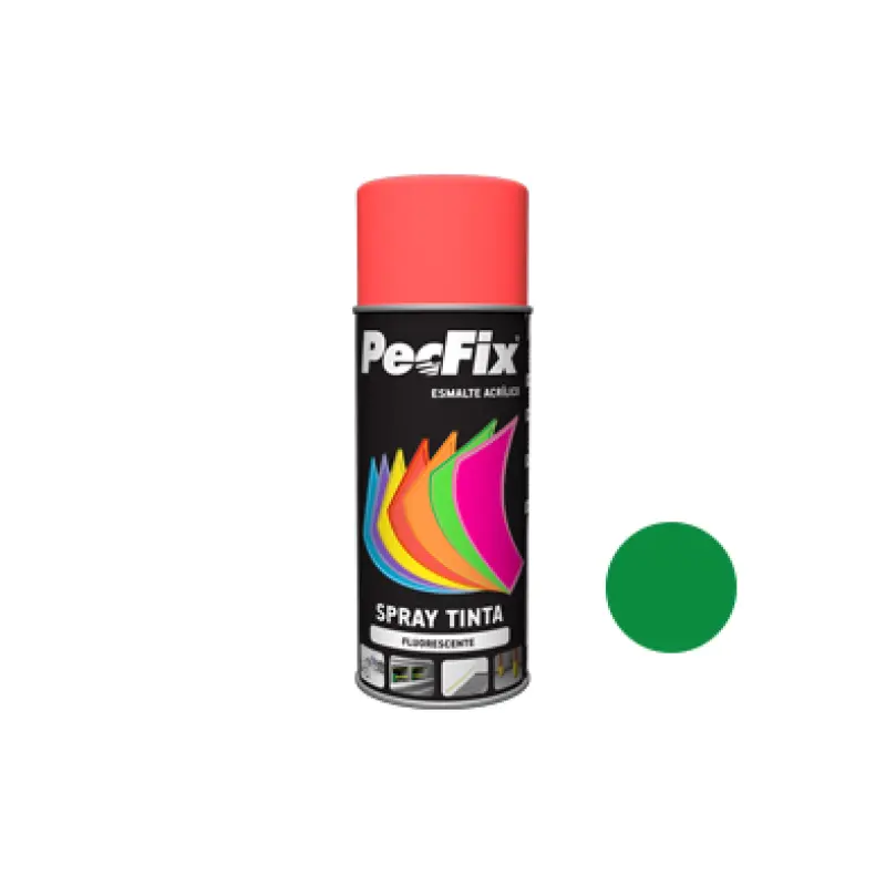 Spray Tinta Fluorescente Verde PECFIX Spray Tinta Fluorescente Verde PECFIX