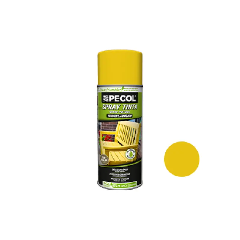 Spray Tinta P400 Amarelo Traf.Ral1023 PECOL Spray Tinta P400 Amarelo Traf.Ral1023 PECOL