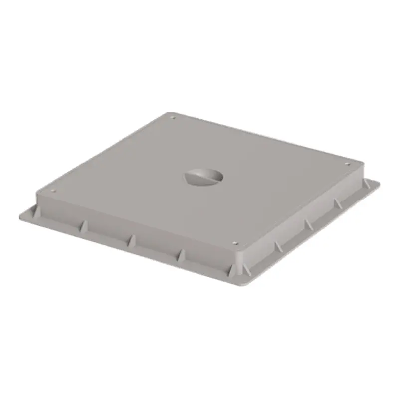 Tampa PVC com aro 20x20 PECOL Tampa PVC com aro 20x20 PECOL