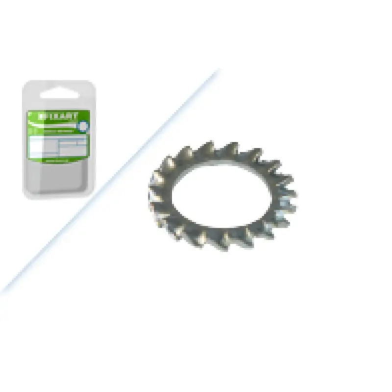 Blister Anilha Recart.Ext. DIN6798A Aço Zn M5 Fixart
