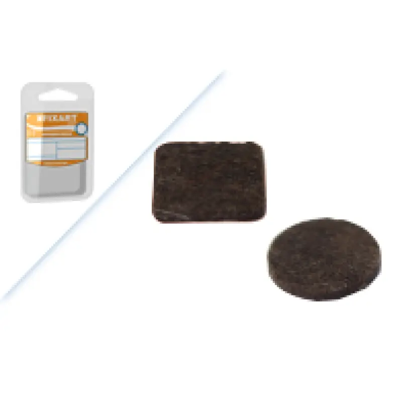 Blister Feltro Adesivo Quadrado Castanho 25x25mm FIXART Blister Feltro Adesivo Quadrado Castanho 25x25mm FIXART