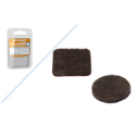 Blister Feltro Adesivo Quadrado Castanho 30x30mm FIXART Blister Feltro Adesivo Quadrado Castanho 30x30mm FIXART