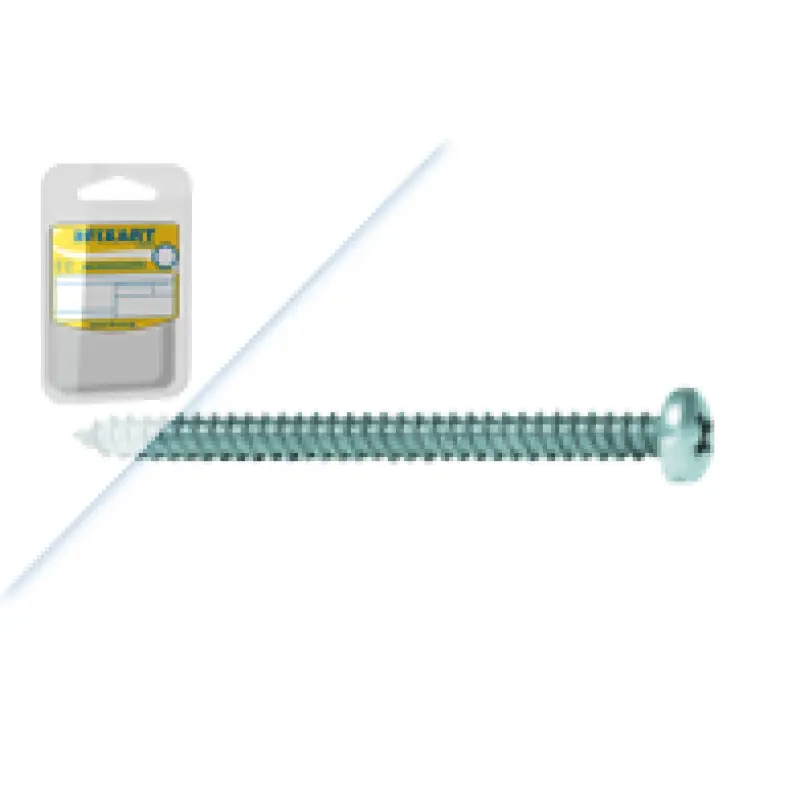 Blister Pf.Atr C.Q. Ph DIN7981 Aço Zn 1 1/4x6 Fixart Blister Pf.Atr C.Q. Ph DIN7981 Aço Zn 1 1/4x6 Fixart