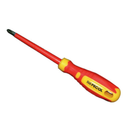Chave Pozidrive VDE 1000V 1x100mm PECOL Chave Pozidrive VDE 1000V 1x100mm PECOL