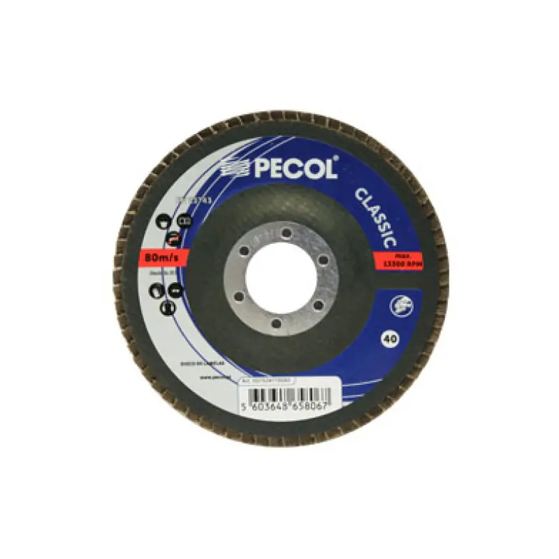 Disco Lamelas Zircónio Classic 115x120 PECOL Disco Lamelas Zircónio Classic 115x120 PECOL