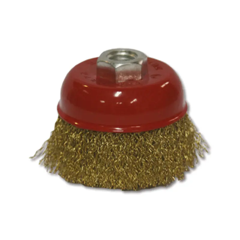 Escova Copo Ondulado 125, aço 0,35mm, Enc. M14 Escova Copo Ondulado 125, aço 0,35mm, Enc. M14