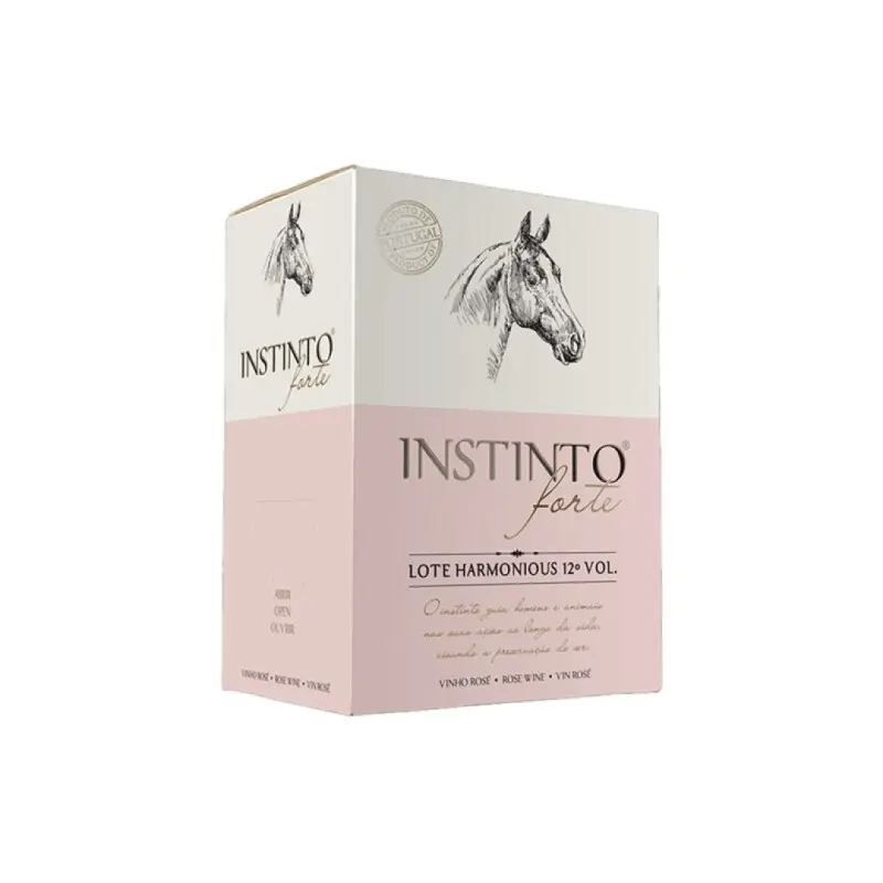 INSTINTO FORTE BOX VINHO ROSÉ 12º 5LT INSTINTO FORTE BOX VINHO ROSÉ 12º 5LT