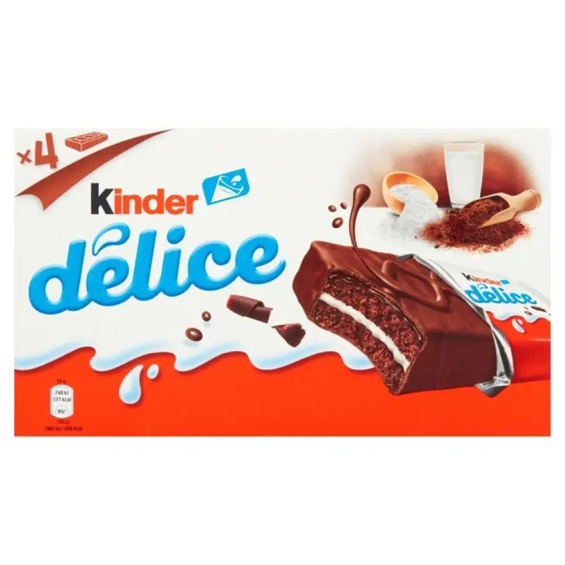KINDER DELICE CACAU T4 156GRS KINDER DELICE CACAU T4 156GRS