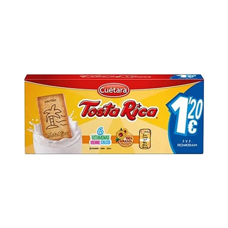 BOLACHA CUÉTARA TOSTA RICA 190GRS BOLACHA CUÉTARA TOSTA RICA 190GRS