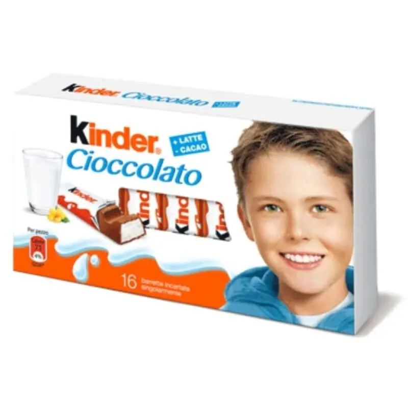 KINDER CHOCOLATE BARRITAS 16UNI KINDER CHOCOLATE BARRITAS 16UNI