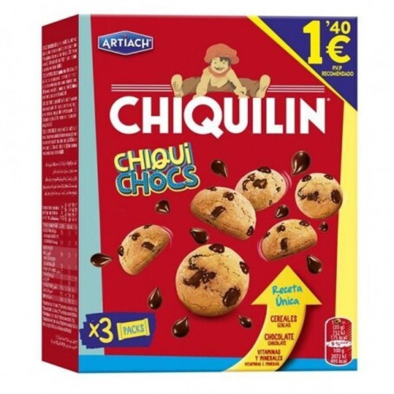 ARTIACH CHIQUILIN MINI BOLACHAS CHIQUI CHOCS 105GRS ARTIACH CHIQUILIN MINI BOLACHAS CHIQUI CHOCS 105GRS