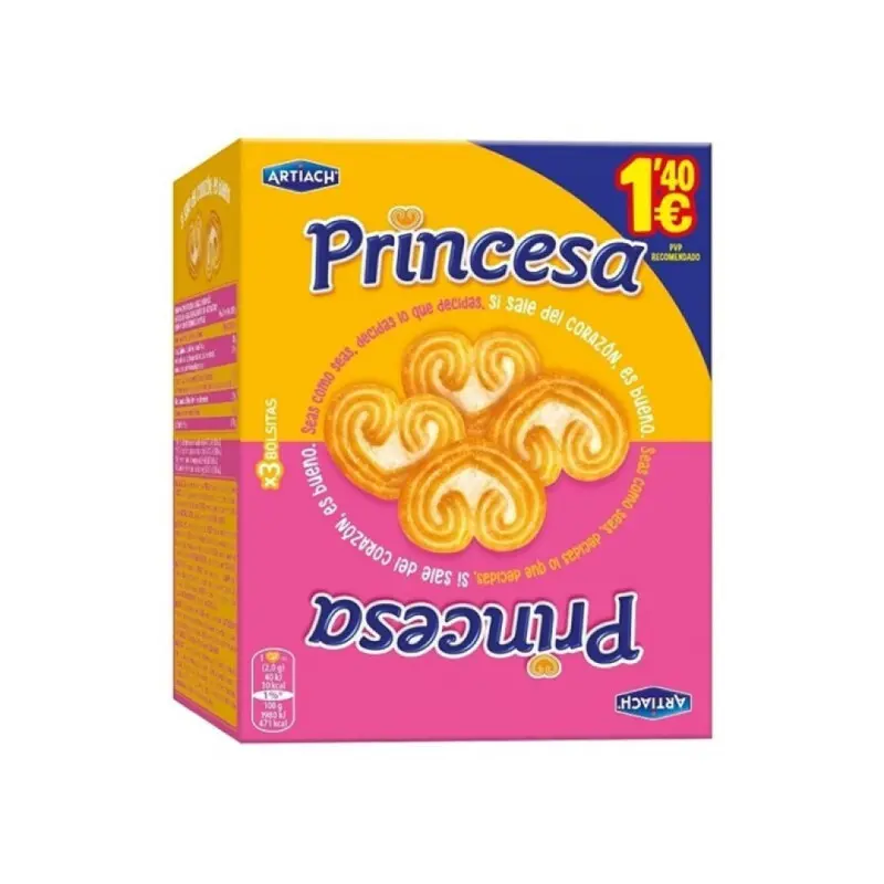 ARTIACH BOLACHA PRINCESA 90GRS ARTIACH BOLACHA PRINCESA 90GRS