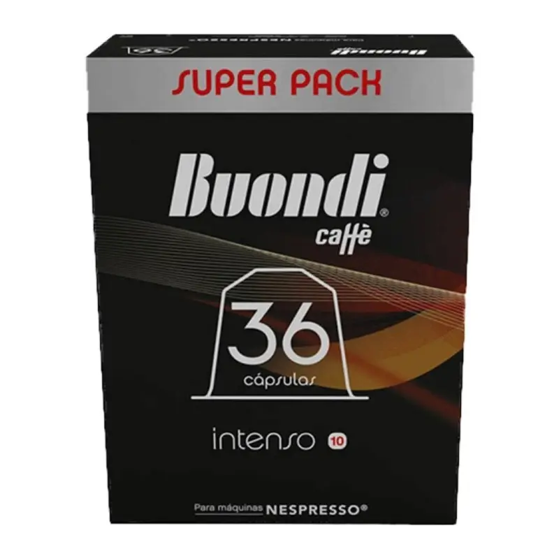 BUONDI CAFE INTENSO Nº10 36CAPSULAS P/MAQUINAS NESPRESSO BUONDI CAFE INTENSO Nº10 36CAPSULAS P/MAQUINAS NESPRESSO