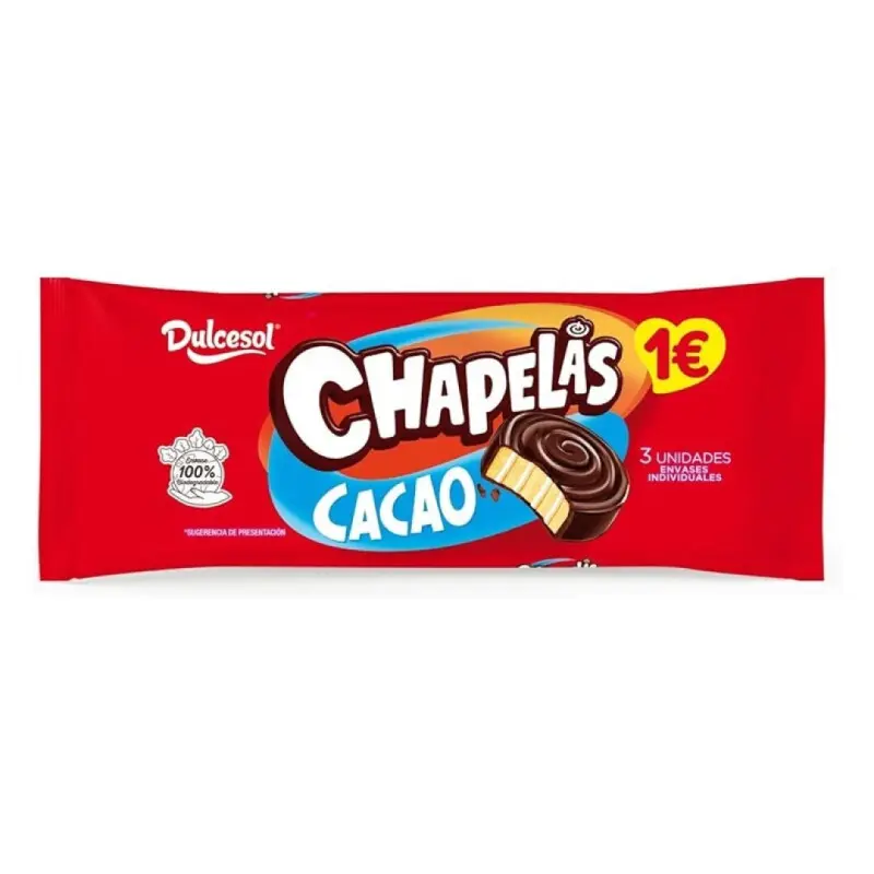 DULCESOL CHAPELAS CHOCO 4UNID DULCESOL CHAPELAS CHOCO 4UNID