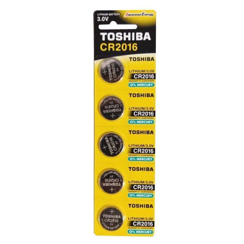 TOSHIBA CONJ.5 PILHAS CR2016 PW TOSHIBA CONJ.5 PILHAS CR2016 PW