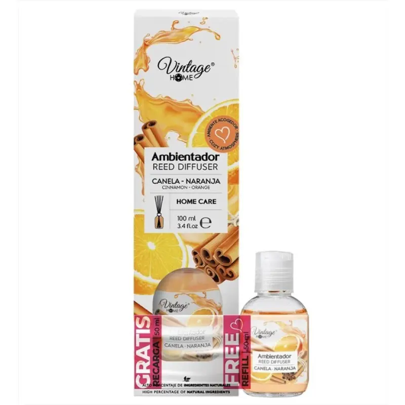 AMBIENTADOR MIKADO CANELA / LARANJA VINTAGE 100ML+50ML AMBIENTADOR MIKADO CANELA / LARANJA VINTAGE 100ML+50ML