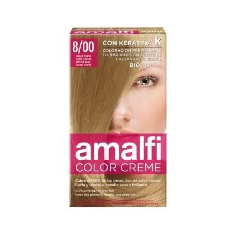 AMALFI TINTA CABELO LOURO CLARO Nº8/00 50ML AMALFI TINTA CABELO LOURO CLARO Nº8/00 50ML - SM-41.4676