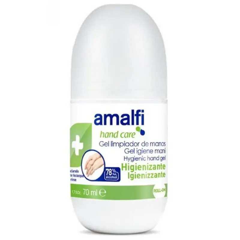 AMALFI GEL HIGIENIZANTE P/MAOS ROLL ON 70ML AMALFI GEL HIGIENIZANTE P/MAOS ROLL ON 70ML - SM-41.6070