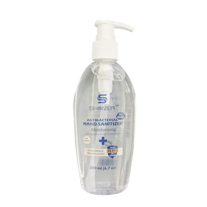 GEL DE MÃOS ANTIBACTERIANO SHAYEZER 200ML GEL DE MÃOS ANTIBACTERIANO SHAYEZER 200ML - SM-41.7225