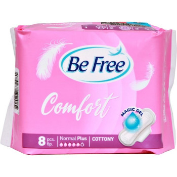 PENSOS HIGIENICOS BE FREE CONFORT COTTON PLUS 8UN