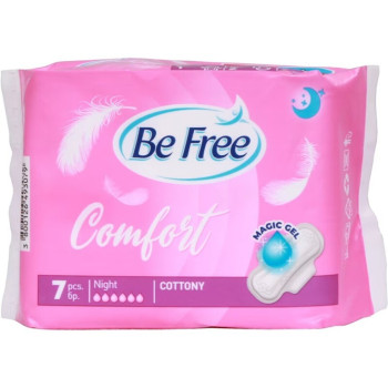 PENSOS HIGIENICOS BE FREE CONFORT COTTON NIGHT 7UN
