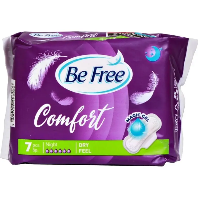 PENSOS HIGIENICOS BE FREE CONFORT DRY NIGHT 7UN PENSOS HIGIENICOS BE FREE CONFORT DRY NIGHT 7UN - SM-41.8280