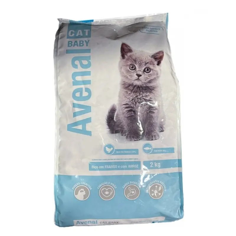 AVENAL ALIMENTO P/GATINHOS 2-12M E MÃES FRANGO C/ARROZ 2KG AVENAL ALIMENTO P/GATINHOS 2-12M E MÃES FRANGO C/ARROZ 2KG