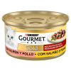 PURINA GOURMET GOLD CONJ.24 LATAS COMIDA GATO SALMAO/FRANGO