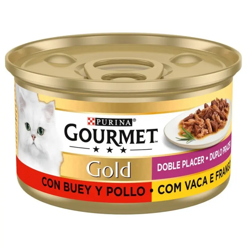 PURINA GOURMET GOLD CONJ.24 LATAS COMIDA GATO VACA/FRANGO PURINA GOURMET GOLD CONJ.24 LATAS COMIDA GATO VACA/FRANGO