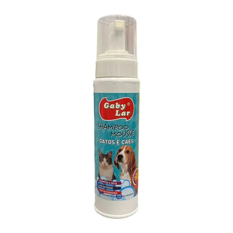 GABYLAR CHAMPO MOUSSE P/ CAO E GATO 250ML GABYLAR CHAMPO MOUSSE P/ CAO E GATO 250ML