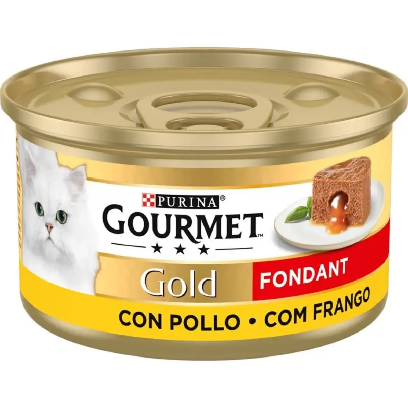 PURINA GOURMET GOLD CONJ.24 LATAS FONDANT GATO FRANGO 85GRS PURINA GOURMET GOLD CONJ.24 LATAS FONDANT GATO FRANGO 85GRS