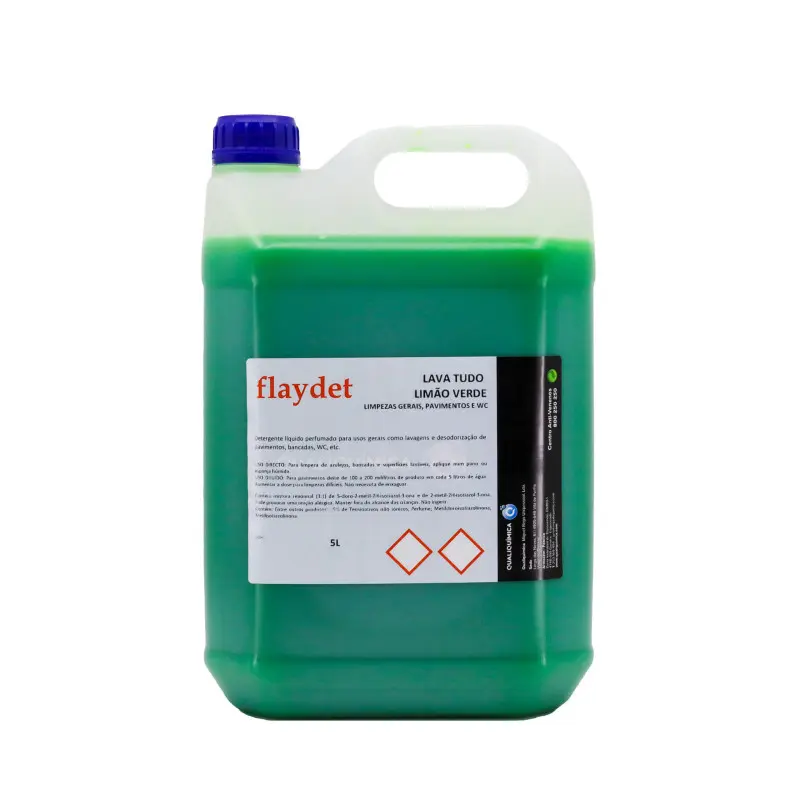 FLAYDET – Lava Tudo Limão Verde - 5L - QQ-5600392511181 FLAYDET – Lava Tudo Limão Verde - 5L - QQ-5600392511181