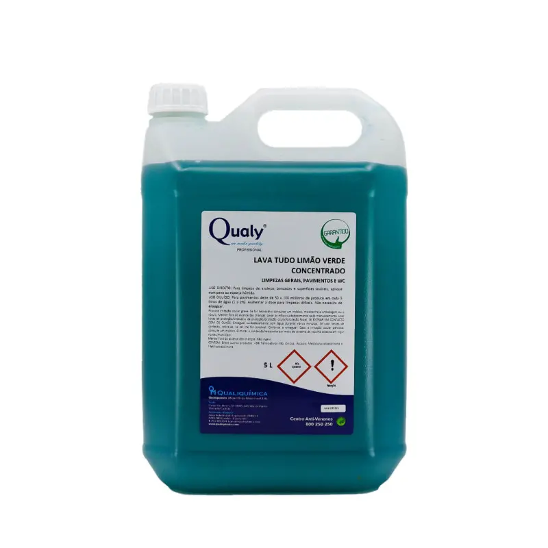 Lava Tudo Limão Verde Concentrado - 5L - QQ-DF04053 Lava Tudo Limão Verde Concentrado - 5L - QQ-DF04053