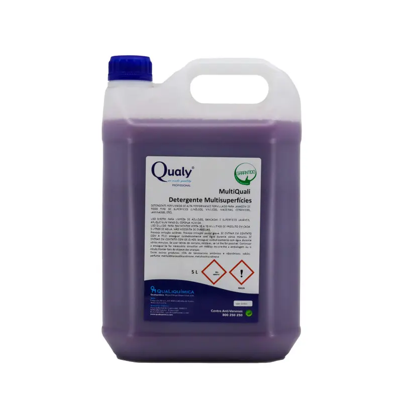 Multiquali – Detergente Multisuperfícies - 5L - QQ-DM01050 Multiquali – Detergente Multisuperfícies - 5L - QQ-DM01050