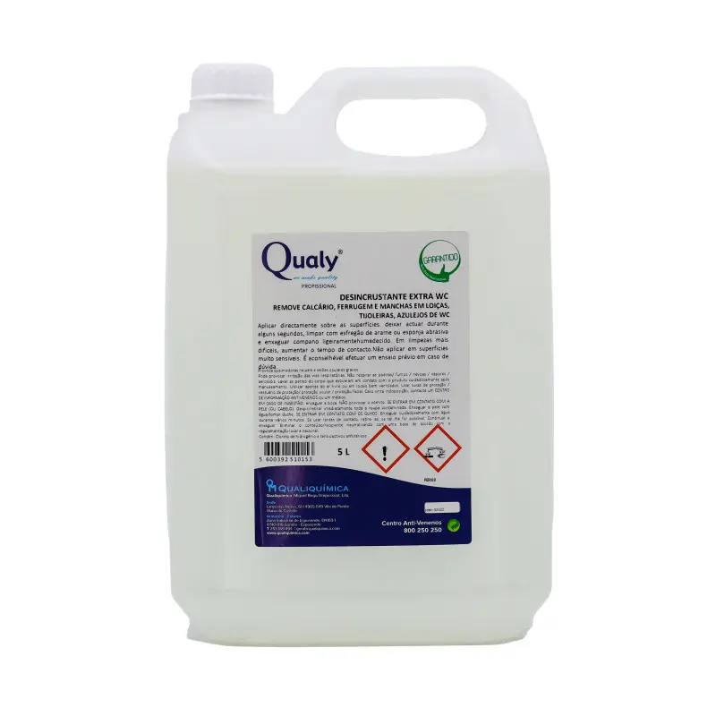 Desincrustante Extra WC c/ Pulverizador - 5L - QQ-DS01050 Desincrustante Extra WC c/ Pulverizador - 5L - QQ-DS01050