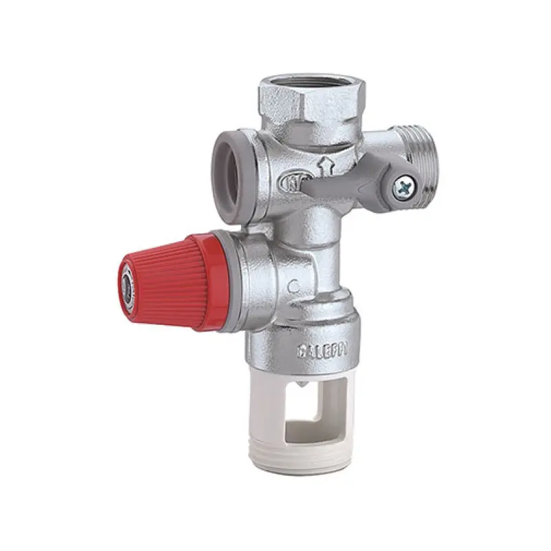 Grupo segurança Caleffi 3/4" horizontal para termoacumulador