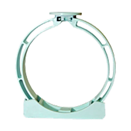 Abraçadeira PVC 75 mm circular branca para caleira Abraçadeira PVC 75 mm circular branca para caleira