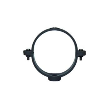 Abraçadeira PVC 90 mm circular cinzenta para caleira Abraçadeira PVC 90 mm circular cinzenta para caleira