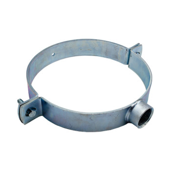 Abraçadeira suporte metálica Akatherm 200 mm x 1" para fixação à parede Abraçadeira suporte metálica Akatherm 200 mm x 1" para fixação à parede