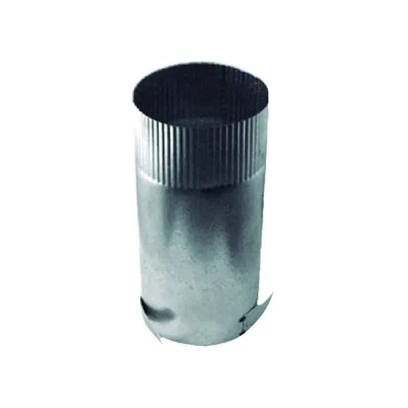 Adaptador aço galvanizado 100 mm para boca extração Adaptador aço galvanizado 100 mm para boca extração