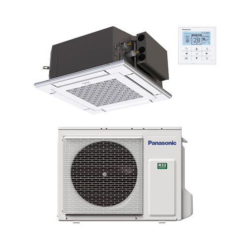 Ar condicionado monosplit Panasonic cassete 4 vias 60 x 60 6,0 kW R32 com nanoe X