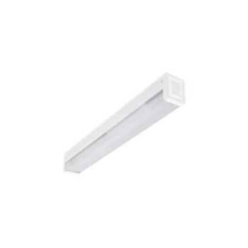 Armadura LED S800 dupla 646 x 117 mm branca com diferencial