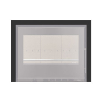 Aro 3 lados com 44 mm para recuperador calor Solzaima Loki Eco 70 preto Aro 3 lados com 44 mm para recuperador calor Solzaima Loki Eco 70 preto