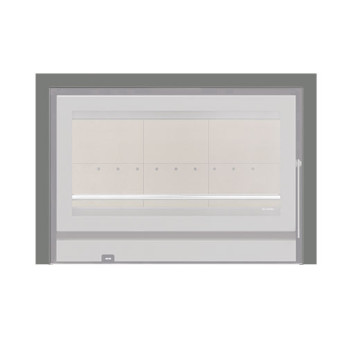 Aro 3 lados com 44 mm para recuperador calor Solzaima Rialto Eco 80 cinza Aro 3 lados com 44 mm para recuperador calor Solzaima Rialto Eco 80 cinza